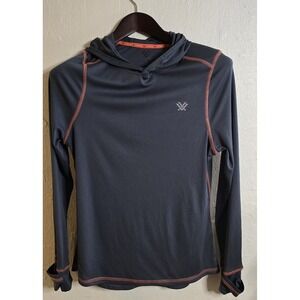 Vortex SUNSLAYER Performance Hoodie Men's M UPF Hooded Long Sleeve Shirt Gray